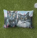 Cat Eyes Throw Pillow