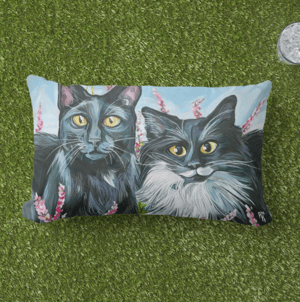Image of Cat Eyes Throw Pillow
