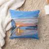 Sunset In Ocean City Throw Pillow