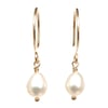 Tiny Pearl Hoop Earrings