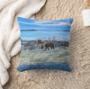 Wild Horses Throw Pillow