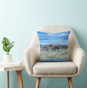 Image of Wild Horses Throw Pillow