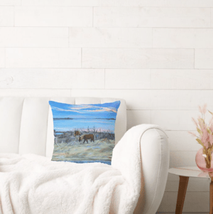 Image of Wild Horses Throw Pillow