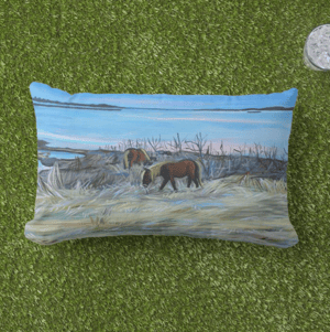 Image of Wild Horses Throw Pillow