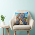 Sunset Smoothie Throw Pillow