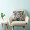 Evelyn's Flowers Throw Pillow
