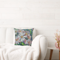 Evelyn's Flowers Throw Pillow