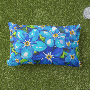 Image of Forget Me Not Throw Pillow