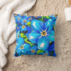 Forget Me Not Throw Pillow