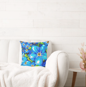 Image of Forget Me Not Throw Pillow