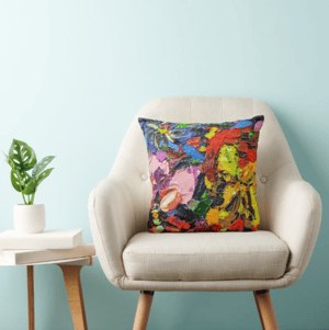 Image of Pansy Petals Throw Pillow