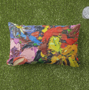 Image of Pansy Petals Throw Pillow
