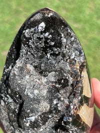 Image 13 of Septarian Nodule Polished Freeform With Calcite Inclusions| Madagascar #2892