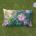 Light And Hibiscus On Kirk Avenue Throw Pillow