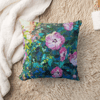 Light And Hibiscus On Kirk Avenue Throw Pillow