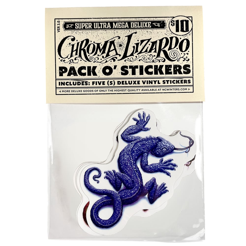 Image of Chroma Lizardo Pack 'O Stickers