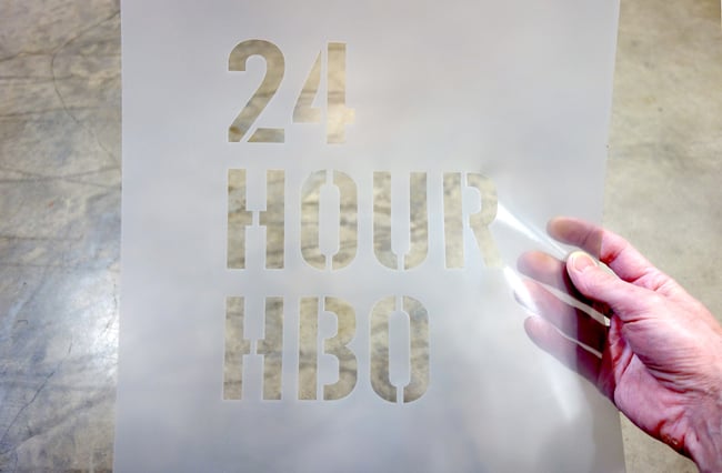 24 HOUR HBO (STENCIL)