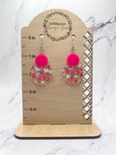 Image 2 of Valentine's Day Circle Cutout Earrings