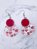 Image 3 of Valentine's Day Circle Cutout Earrings