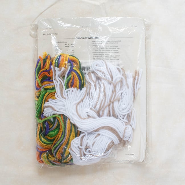 Basket of Daffodils Needlepoint Kit