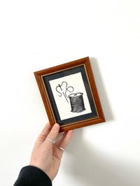 Image 1 of Needle & Cotton Thread - Framed Lino Print