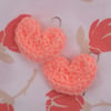 Knit Heart Earrings