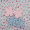 Knit Flower Earrings