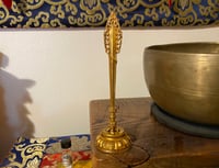 Image 5 of Manjushri's Sword of Awareness • Shrine Adornment • Gold Colored • 6 inches with Stand