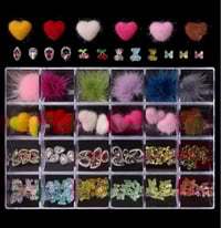 Valentine's charms nail box