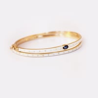 Image 3 of Emma Blue Sapphire Cuff Bracelet