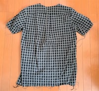 Image 4 of Kazuyuki Kumagai Attachment cotton/linen check shirt, size 2 (M)