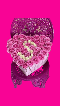 Pink Roses with the letter S | Rosas Rositas con la letra S 