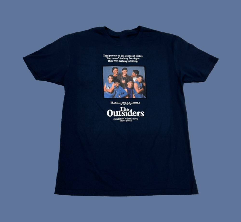 Image of The Outsiders "Original Navy Blue Poster" T-Shirt 