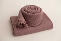 Mauve Baby Waffle Wrap