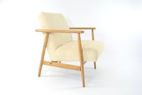 Image 1 of Fauteuil Z velours côtelé ivoire