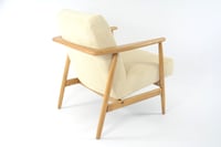 Image 3 of Fauteuil Z velours côtelé ivoire