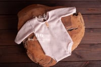 Image 1 of Newborn body long buttons beige