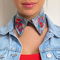 Image 2 of Embroidered detachable collar, False removable collar, Gift for her