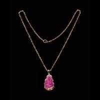 Image 2 of 10 K Buddha Of Gratitude Pendant (Particially Iced)