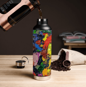 Image of Pansy Petals Thor Copper Vacuum Insulated Bottle