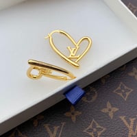Image 2 of LV heart earrings 