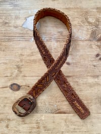 Image 2 of VINTAGE HANDMADE MEXICAN BELT