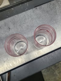 Image 3 of Pair of 8oz wrapped cups in red, white, and pink