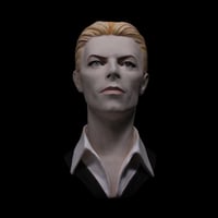 Image 1 of David Bowie 'The Thin White Duke'- Full Head + Bust Sculpture