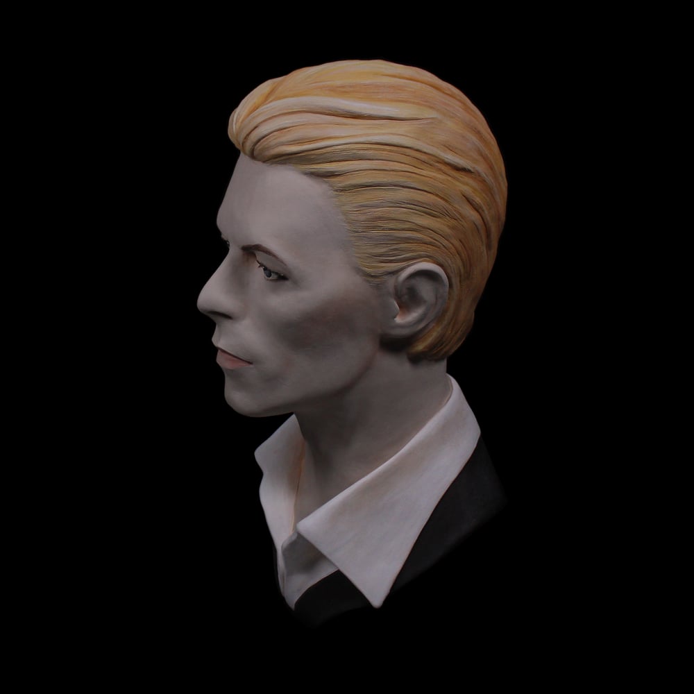 David Bowie 'The Thin White Duke'- Full Head + Bust Sculpture