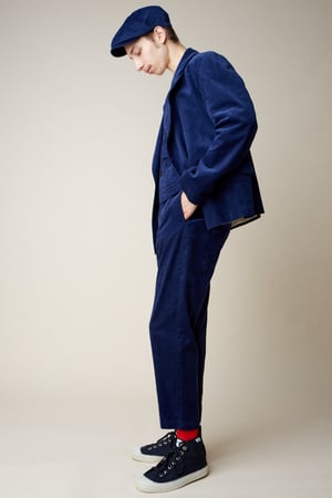 Image of Plangeur Corduroy Jacket - Navy £395.00