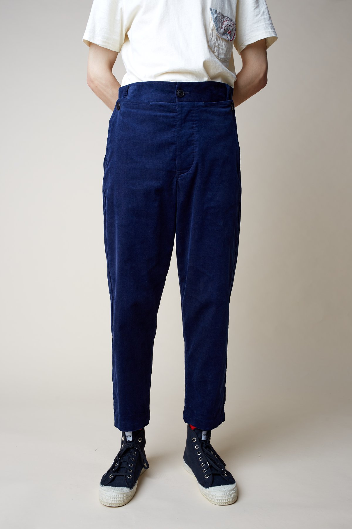 Image of Plangeur Corduroy Trouser - Navy £235.00