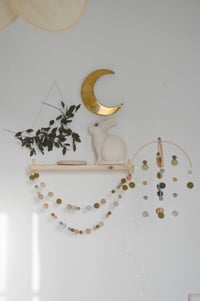 Image 2 of Guirlande de boules en laine feutrée pour la décoration de la maison