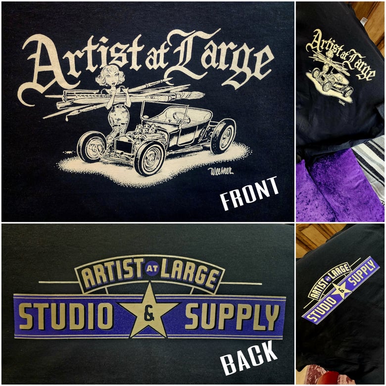 Image of NEW!! Artist At Large Studio and Supply Tees 