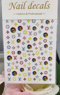 LV nail sticker #01